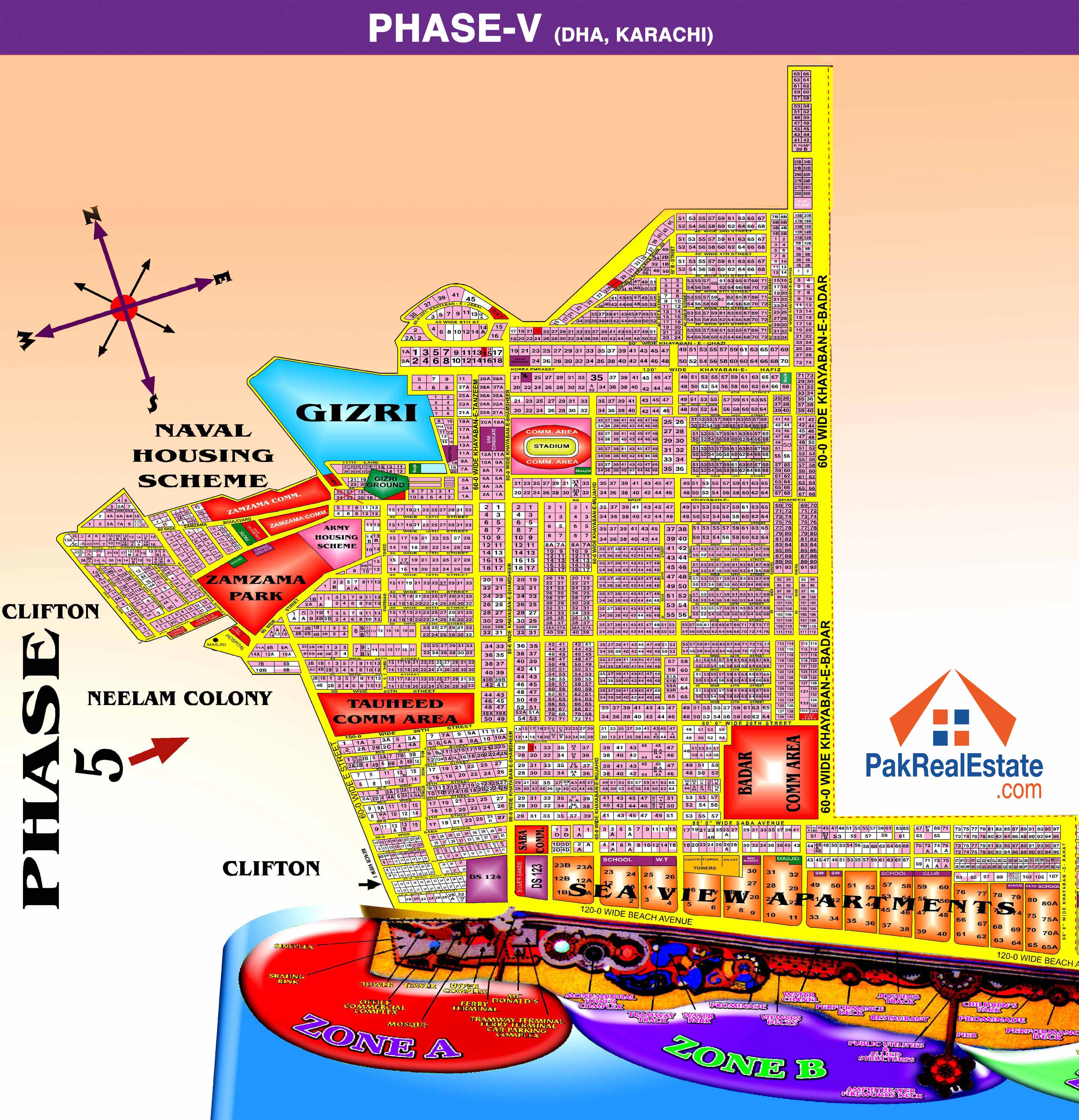 Dha Phase 8 Map